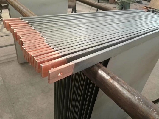 titanium clad copper bar rod ASTM B432 20x120mm for Electrolysis Electroplating